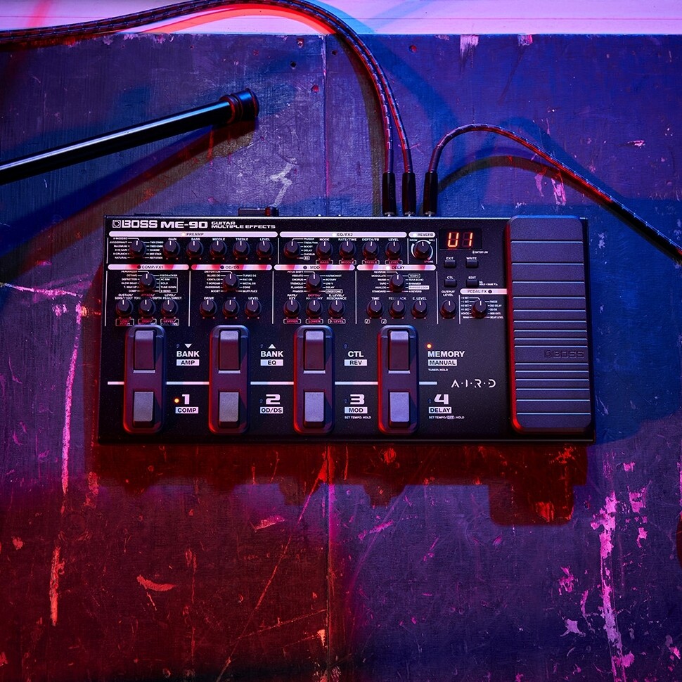 ギター BOSS ME-90 MULTIPLE EFFECTS NEW Boss ME-90 Guitar Multiple Effects - Mountain Music Exchange