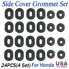24PCS Side Cover Grommets Fairing Rubber For Honda Goldwing GL1000 GL1200 CB200