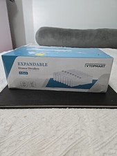 Expandable Drawer Dividers 8 Pack White Drawer Organizers