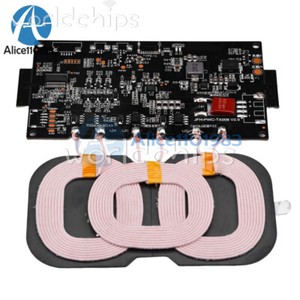 3-Coil 20W Module de chargeur sans fil de haute puissance DIY DC 12-24V Pour voiture