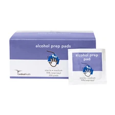 Cardinal Health™ Alcohol Prep Pad, 2-Ply Medium