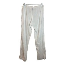 Lauren Ralph Lauren Sz Large White Wide Leg Lagenlook Pants