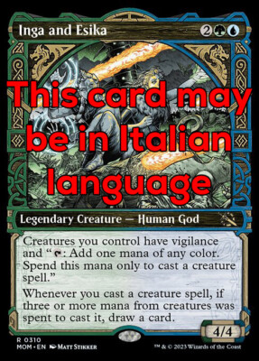 MTG INGA AND ESIKA 310 FOIL EXC - INGA ED ESIKA - MOM X IT - MAGIC