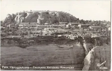 RPPC Park Headquarters Colorado National Monument Sanborn Real Photo Postcard 