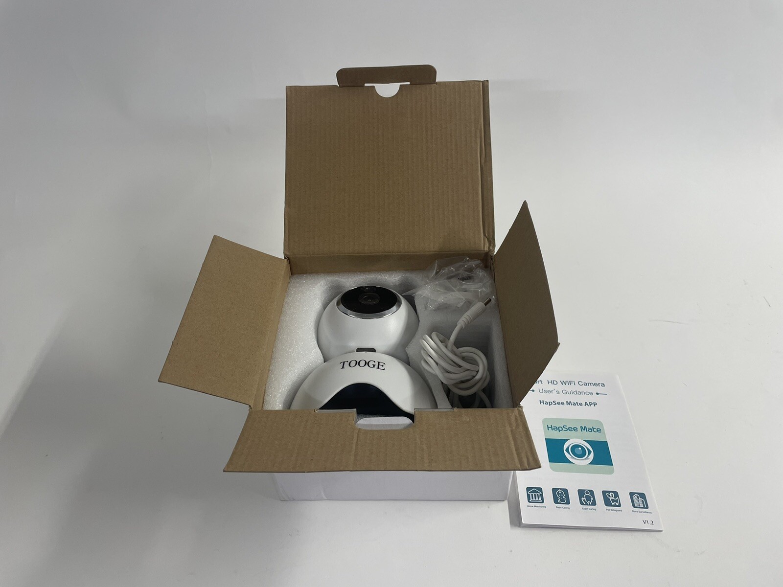 Tooge WiFi Smart HD IP Baby Monitor Pet Camera House Monitoring Night Vision-image