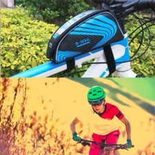 Bicycle Bags Cycling Bike Frame Front Tube Storage Fits Mobile Phone Waterproof