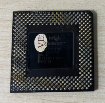 Intel Celeron SL3A2 400mhz 128 CPU Processor FV524RX400 Socket 370 - BENT PINS