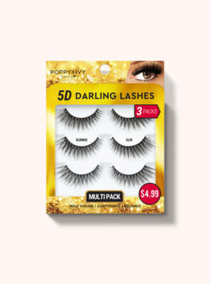 ABSOLUTE NEW YORK 5D DARLING LASHES 3 PAIR MULTI PACK - ELDM02 CLIO