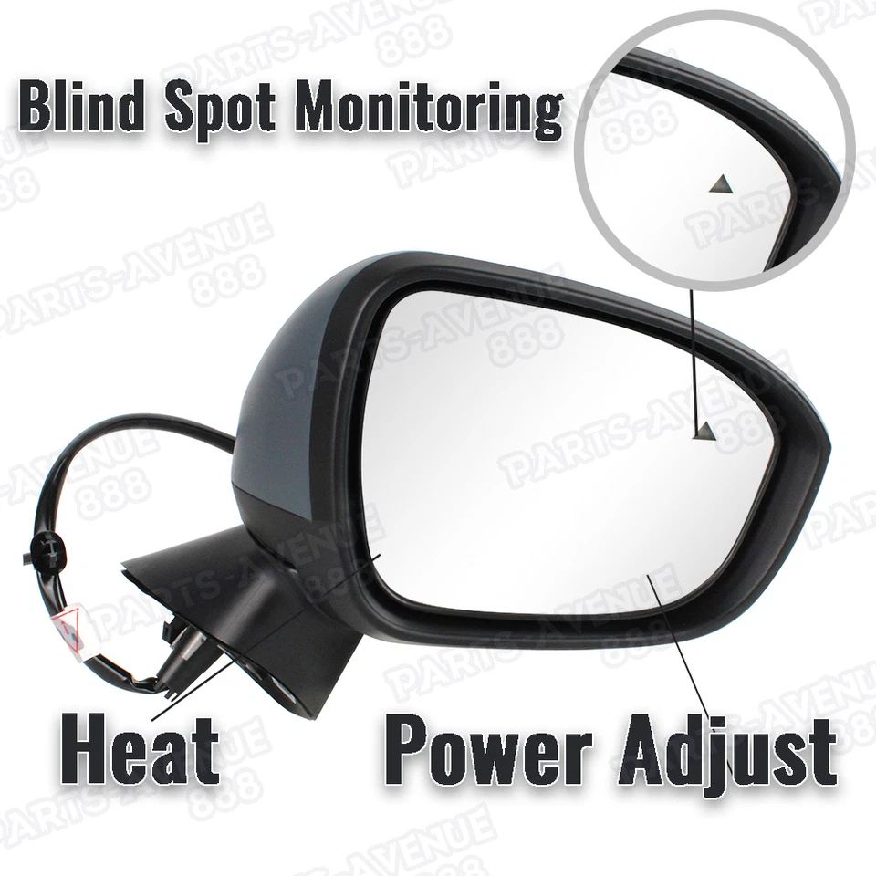 Espejo retrovisor lateral derecho con cámara para Mitsubishi Outlander PHEV 2022-2024 imprimación 10 pines Foto 4 de 4