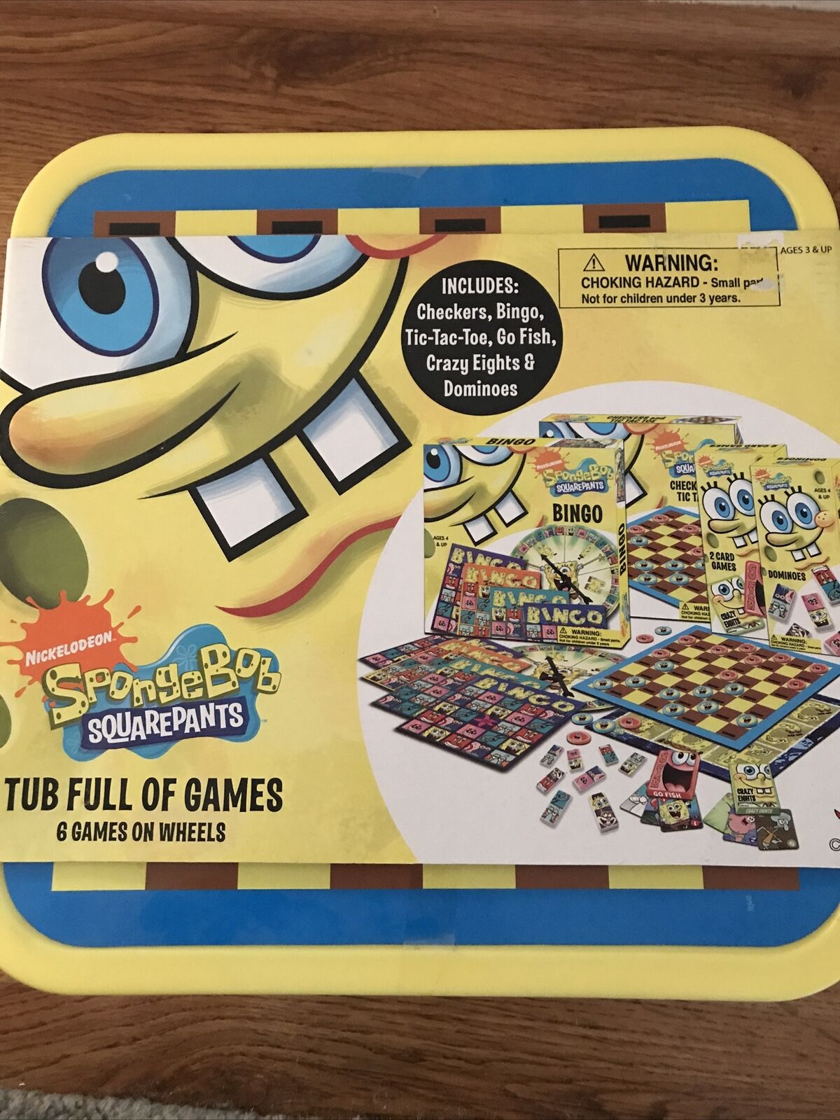 Sponge Bob Square Pants Big Dice Game by Tactic (hard to find) +Free Bonus  Items