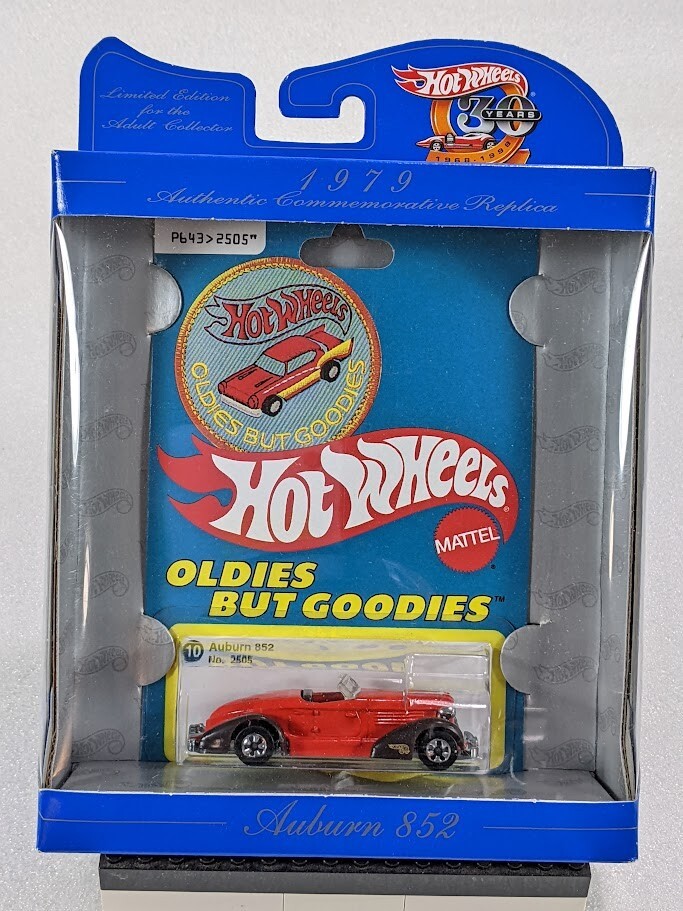 Hot Wheels AUBURN 852 30th ANNIVERSARY 1979, Red, 1:64, NEW in