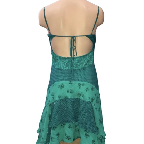 Victorias Secret Green Dress Babydoll Fairy Floral Whimsy Coquette Girl Sz 4 NWT - Picture 4 of 10