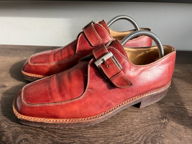 Mens Italian Hand Made Gravati Brown Leather Vibram Sole  display picture 1