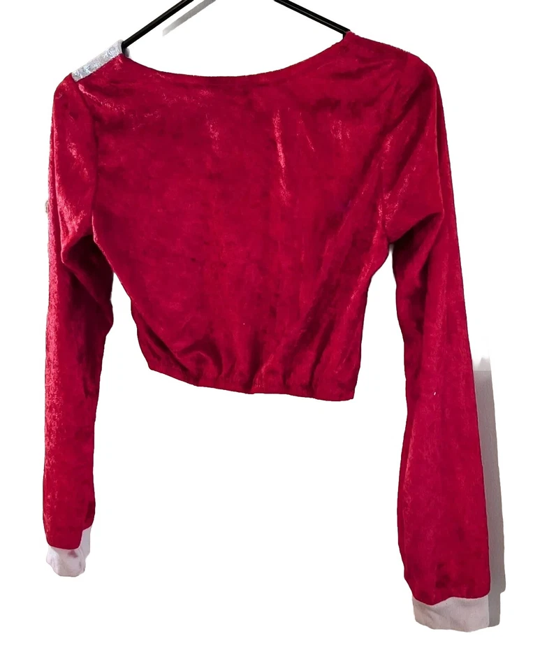 Sexy Disfraz de Animadora Charades Manga Larga Rojo Blanco Talla Adulto L Foto 4 de 4