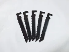 3" Jig Saw Blades, 6 TPI, Bayonet Shank, R63, 5 blades