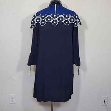 Loft Off Shoulder Blue Dress Size M