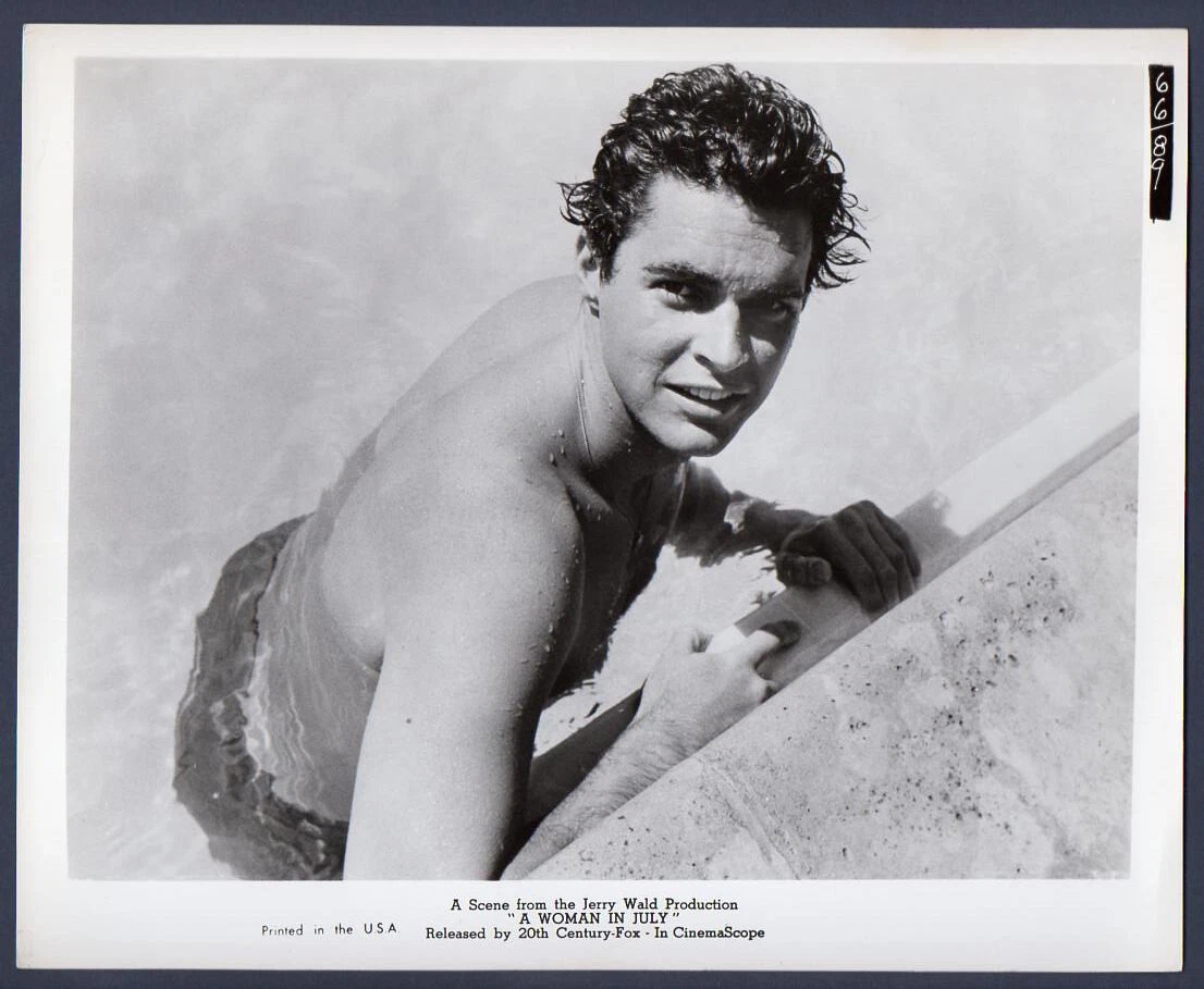 RICHARD BEYMER handsome actor in swimming pool THE STRIPPER Vintage Orig  Photo | eBay