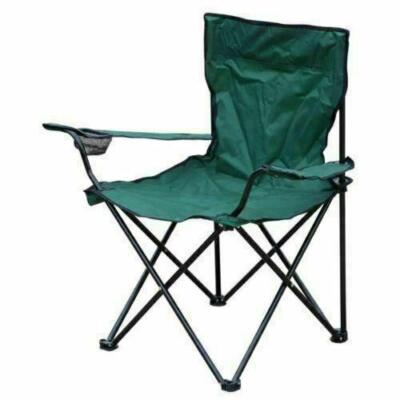 GRÜNER KLAPPBARER REISE CAMPING ANGELN PICKNICK STUHL MIT ARMLEHNE GETRÄNKEHALTER 