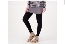 LOGO Layers by Lori Goldstein Regular Knit Pull-On Ankle Legging A468318 Black S