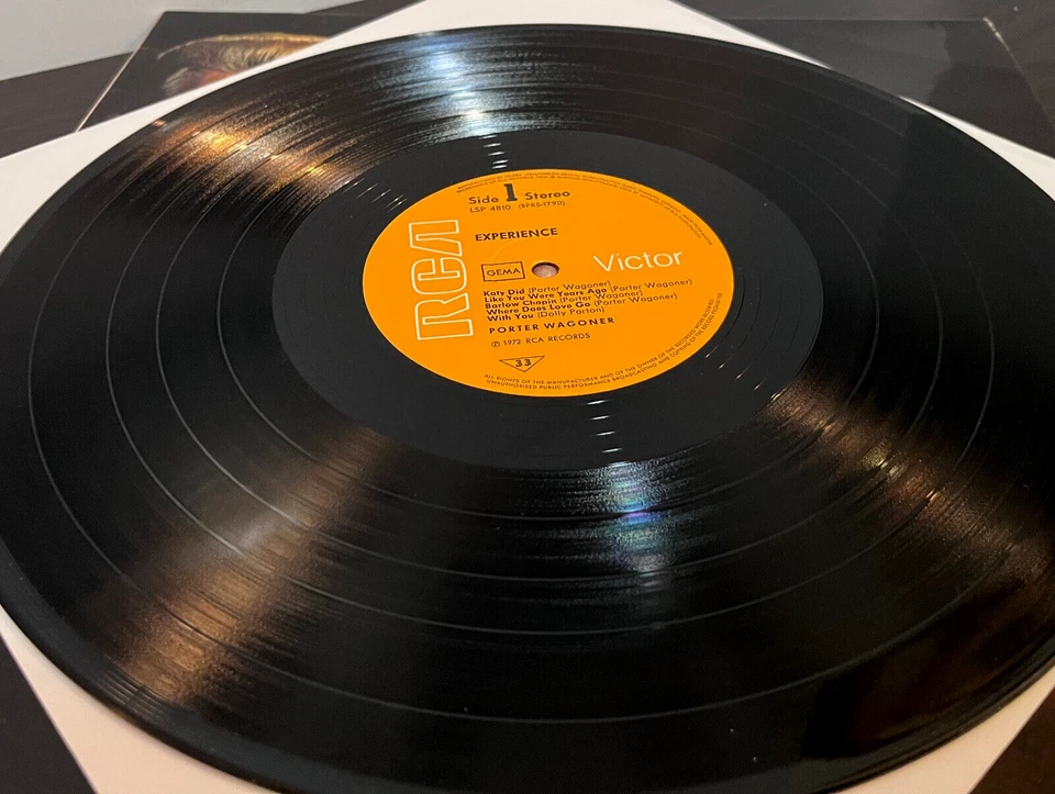 PORTER WAGONER - Experience (1972 Germany Pressing) - 12" Vinyl Record LP - EX Foto 3 de 3