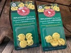 Lot of 2 - Vintage 1996 Perky-Pet Yellow Plastic Bee Guards (4-Pack) - USA Made