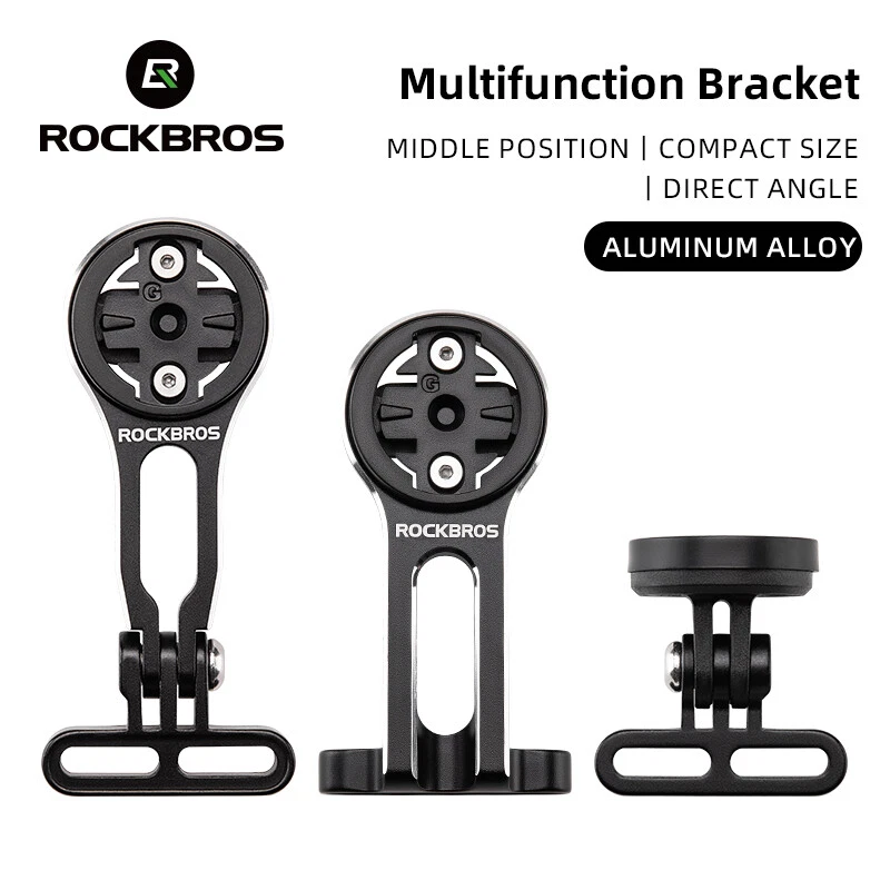 ROCKBROS Vástago de Bicicleta Ajustable Montaje de Computadora Liberación Rápida para Garmin Edge Foto 2 de 4