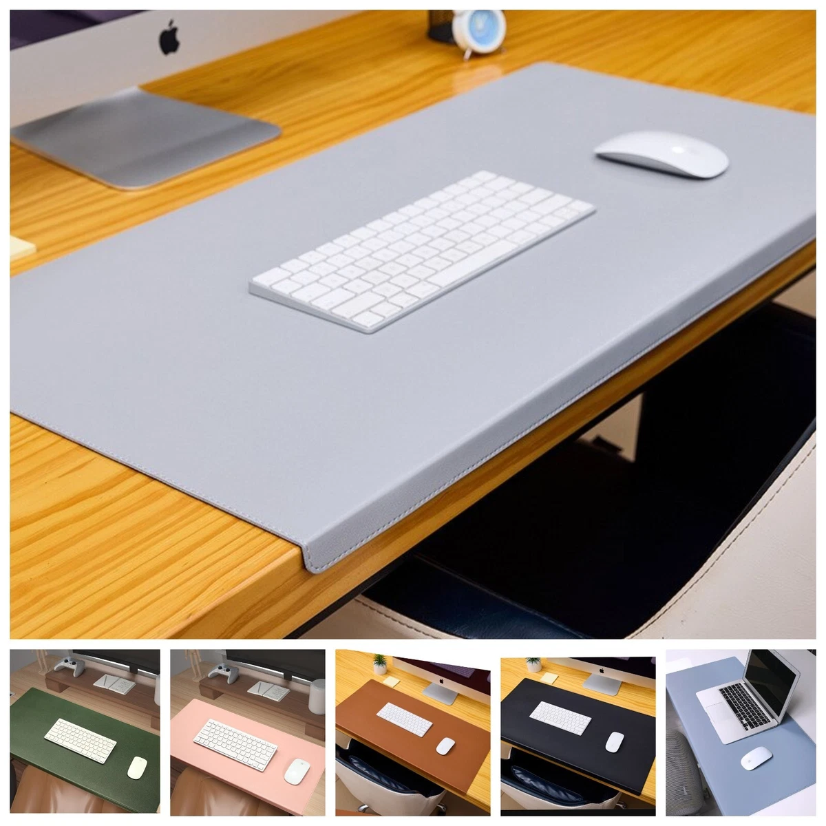 Leather Desk Mat with Folding Wrist Guard