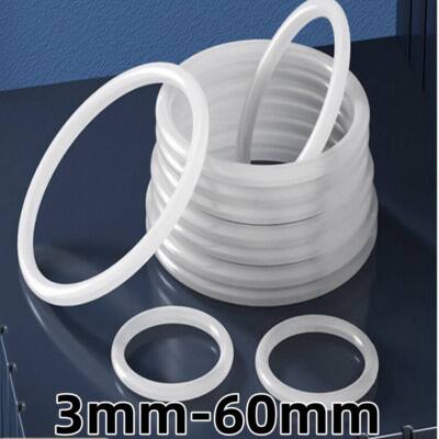 Transparent Silicone O-Rings Clear Sealing Gasket OD Vibration Damping 3mm-60mm