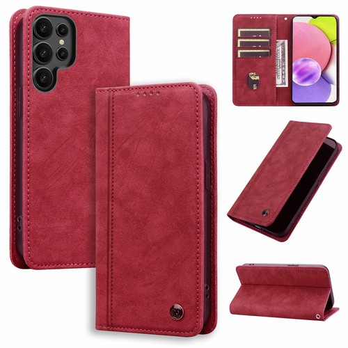 For Samsung S25 S24 S23 S22 Ultra S21 FE Leather Wallet Case Magnetic Flip Cover - Bild 25 von 59