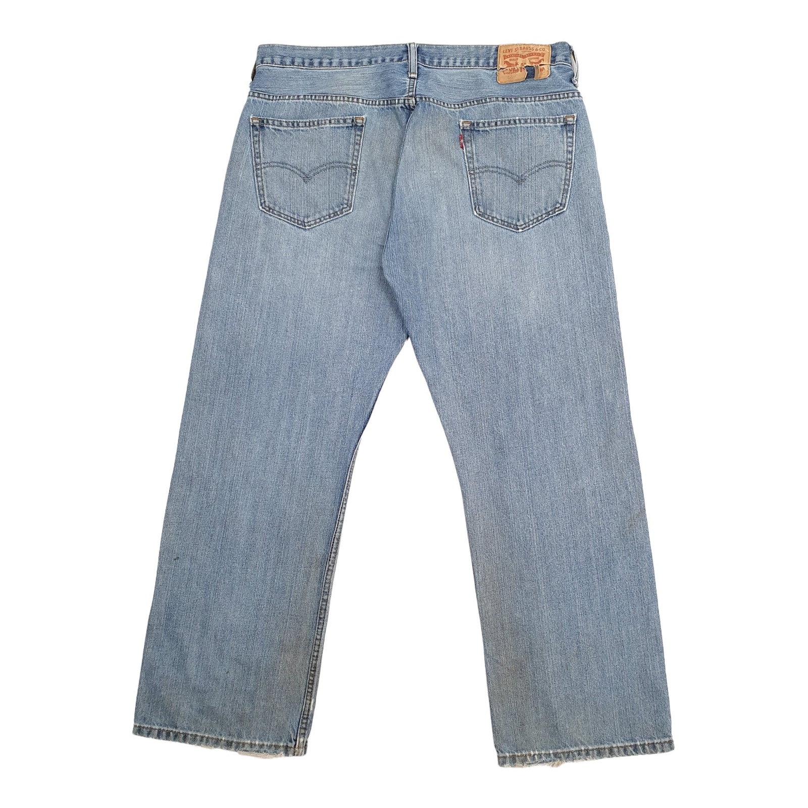 LEVIS 569 Jeans Loose Straight Fit Blue Denim Trousers Mens W38 L30 image 4