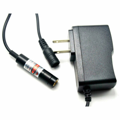 12x55mm Adjustable 650nm 5mw Red Laser Module Focus Dot Line Cross Power Adapter