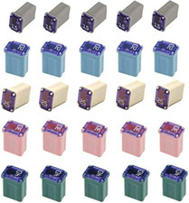 25 Pack Micro Cartridge Fuses Low-Profile FMM Fuses Kit MCASE Type