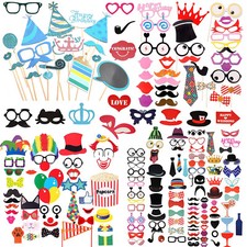 Funny Party Props Photo Booth Moustache Birthday Wedding Selfie Photography