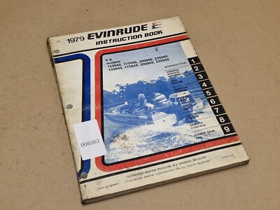 Evinrude 1979 Anleitungsbuch V6 Außenborder 8026455 original gebraucht