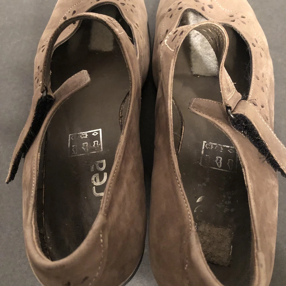 Женские коричневые туфли Durea модель Mary Jane с ремешком на каблуке размер 5,5 - Изображение 4 из 4