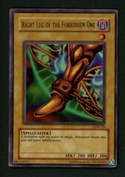 Right Leg of the Forbidden One (LOB-120) - The Legend of Blue Eyes White Dragon