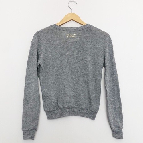 Spiritual Gangster Pure Barre Love Crewneck Savasana Sweatshirt Women’s XS Grey - Picture 5 of 9
