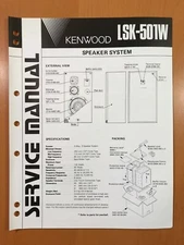 ORIGINAL SERVICE MANUAL & SCHEMATIC KENWOOD LSK-501W SPEAKER SYSTEM D504
