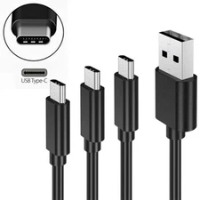 3 Pack Fast Charger Samsung S8 S9 S10+ S20 Plus Type C USB-C Data Charging Cable