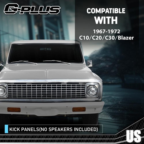 Fit For 67-1972 Chevrolet GMC Truck Speaker Kick Panels w/o Speakers Left+Right - Picture 12 of 12