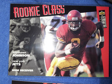 1996 Upper Deck Collectors Choice Football Keyshawn Johnson Rookie Card #1 MVP