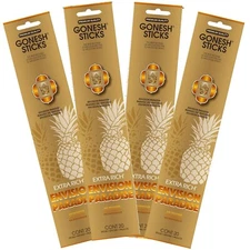 Gonesh - Extra Rich Scented Incense Sticks - Non-Toxic 10” Slow Burn Aroma