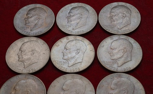 Lot von 12 Bicentennial 1976-P Eisenhower "Ike" Dollar Münzen - Bild 2 von 5