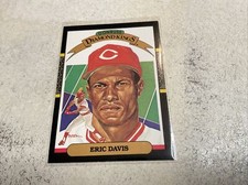 ERROR CARD-1987 DONRUSS ERIC DAVIS DIAMOND KINGS- “NO YELLOW HIGHLIGHT” ON CARD