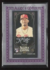 2024 Topps Allen & Ginter X #MA-JROJ Johan Rojas Mini Framed Auto /25