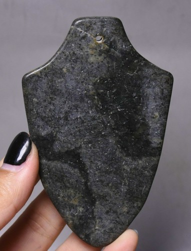9cm Meteorite Iron (Black Magnet)Skeleton People Head Skull Token Amulet Pendant - Picture 4 of 5
