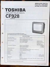 Toshiba CF928 TV Service Manual Original 
