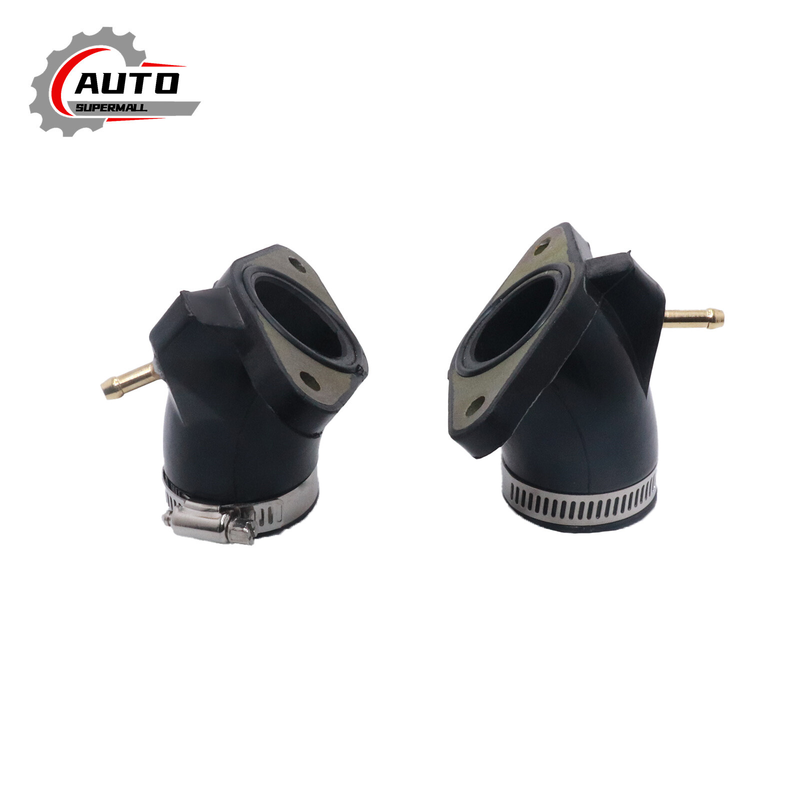 For Yamaha V Star 650 XVS650 98-16 2X Carburetor Rebuild Kit & Intake Manifold 