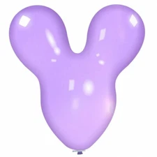 CATTEX 30" Mouse Shaped Latex Balloon, Crystal & Standard Colors, Looner Fun