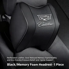 For Cadillac Car Seat Headrest Neck Cushion Pillow Memory Foam Car Accessories